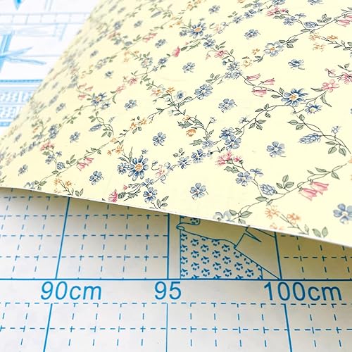 Miniatura 8 de Rollo grande de papel tapiz floral de 32.8 pies para despegar y pegar, removible, impermeable, renovar la superficie de los muebles (393.7 x 17.7