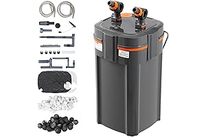 VEVOR Aquarium Canister Filter 100-125 Gallon Ultra-Quiet, 4-Stage UV Filter