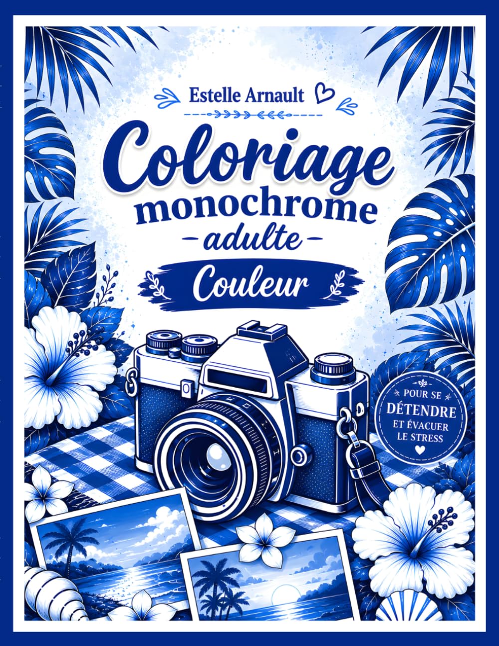Coloriage Monochrome Adulte Couleur: Découvrez plus de 50 illustrations de paysages d'été pour vous évader et vous détendre