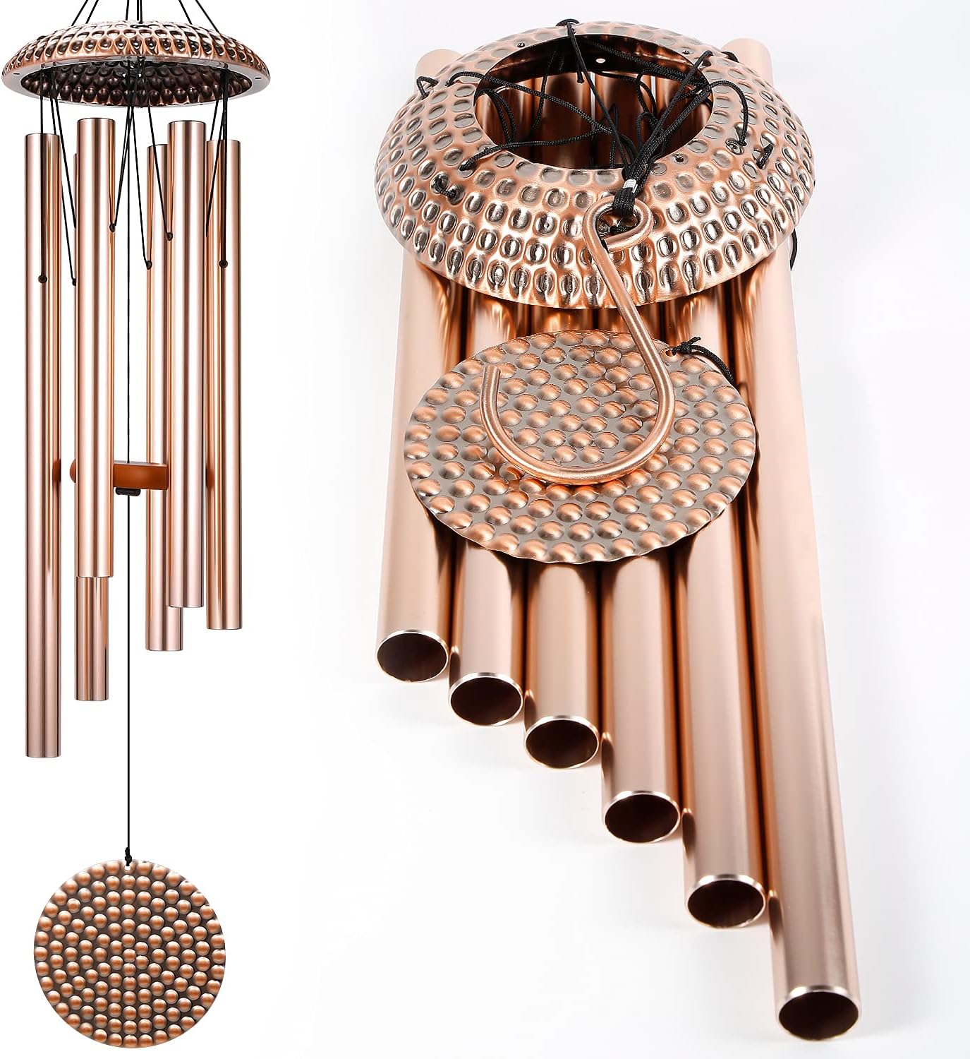 Majestic Large Wind Chimes for Outside Deep Tone,43" Wind Chimes with 6 Heavy Tubes, Big Wind Chimes Outdoor Clearance for Garden,Patio and Yard