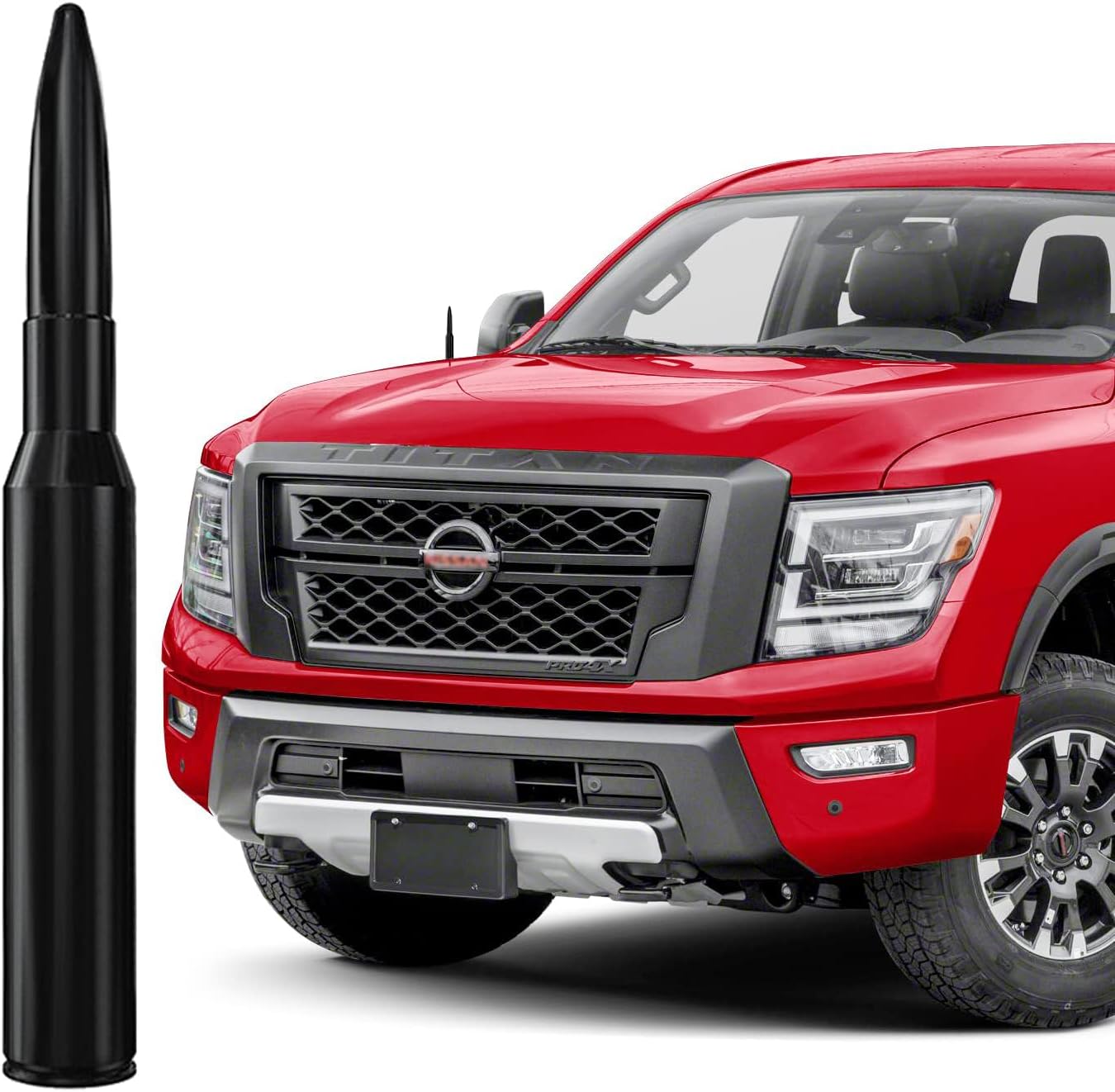 4 Inch Short Black Aluminum Stubby Antenna For 2013-2020 Nissan Pathfinder – AM/FM, Easy Install-1051861