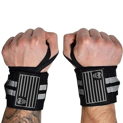 Gymreapers Weightlifting Wrist Wraps (IPF Approved) 18" Professional Quality Wrist Support with Heavy Duty Thumb Loop - Best Wrap for Powerlifting Competition, Strength Training, Bodybuilding
