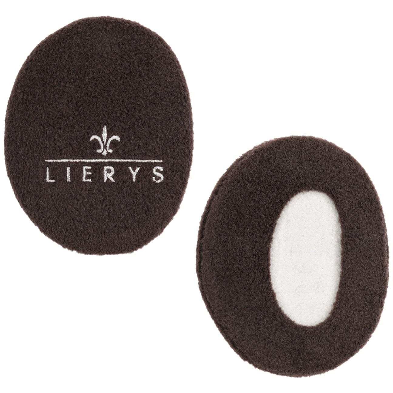 Lierys Ear Muffs Women/Men - Ear Warmers Lined with Fleece – Protection Against the Wind/Cold - Ear Muffs in 3 Sizes - Entirely encases the Ear – Autumn/Winter Dark Brown S
