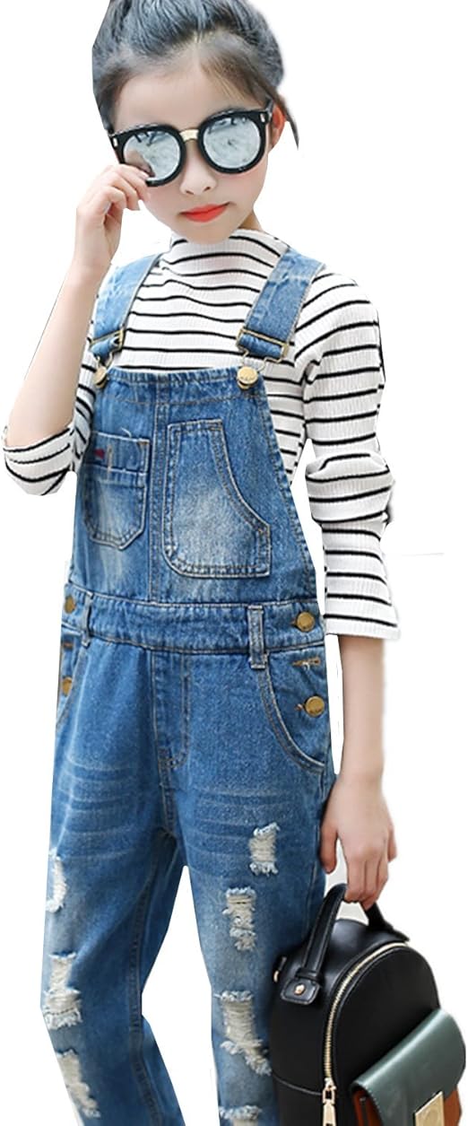 Amazon Hokibe ガールズ サロペット 子供 キッズ オーバーオール 女の子 サロペット 運動 カジュアル 可愛い おしゃれ ガールズ 通園 通学 カジュアル パンツ 通販