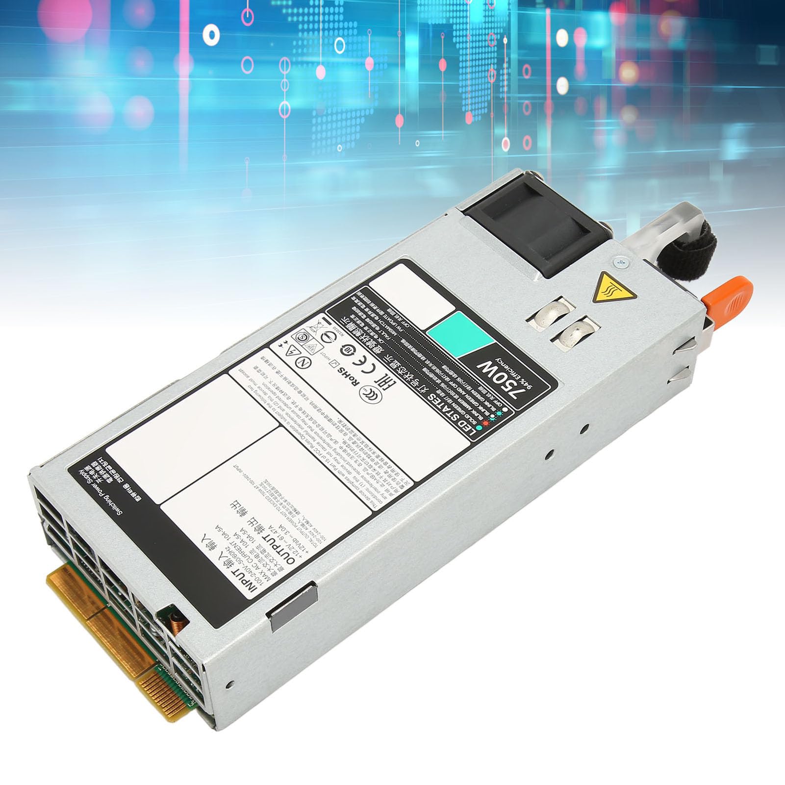Server-Netzteil, D750E S6, 750 W, EPP, 100 Bis 240 V, Batterie-Backup, für Dell R530 R630 R730 R730XD R540 R640 R740 R40XD