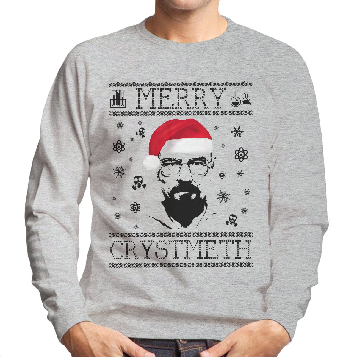 Breaking Bad Heisenberg Merry Chrystmeth Christmas Men's Sweatshirt