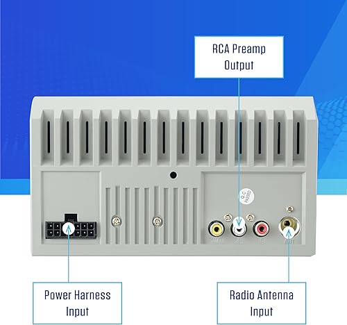 Miniatura 8 de Jensen CMR270 7-inch LED Digital Media Touch Screen Double DIN Car Stereo Radio | Push to Talk Assistant | Backup Camera Input | Bluetooth | USB