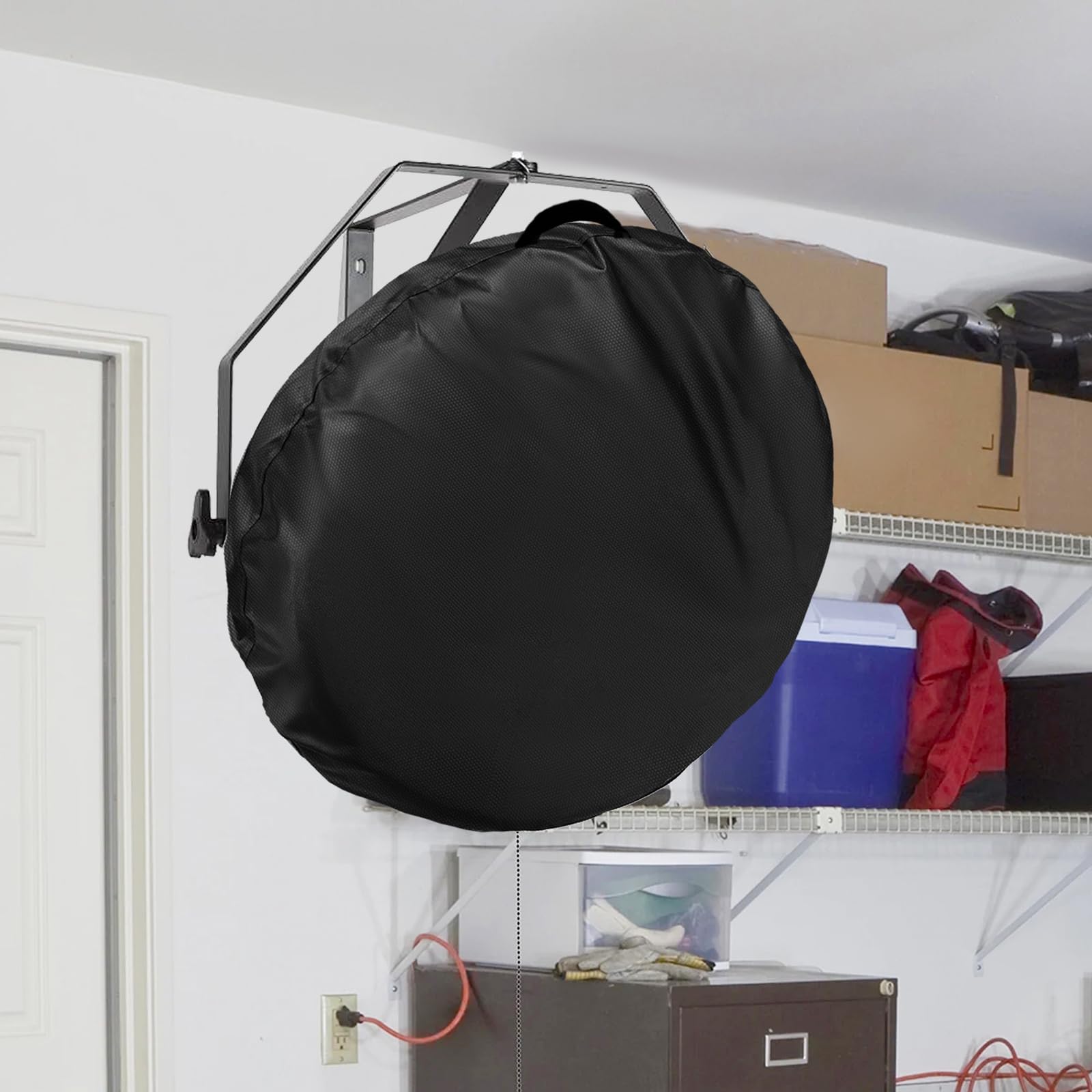 Cubierta de ventilador de montaje en pared para ventiladores de 18 a 20 pulgadas, compatible con ventiladores industriales/de piso de alta velocidad, cubierta protectora Oxford 600D resistente 7