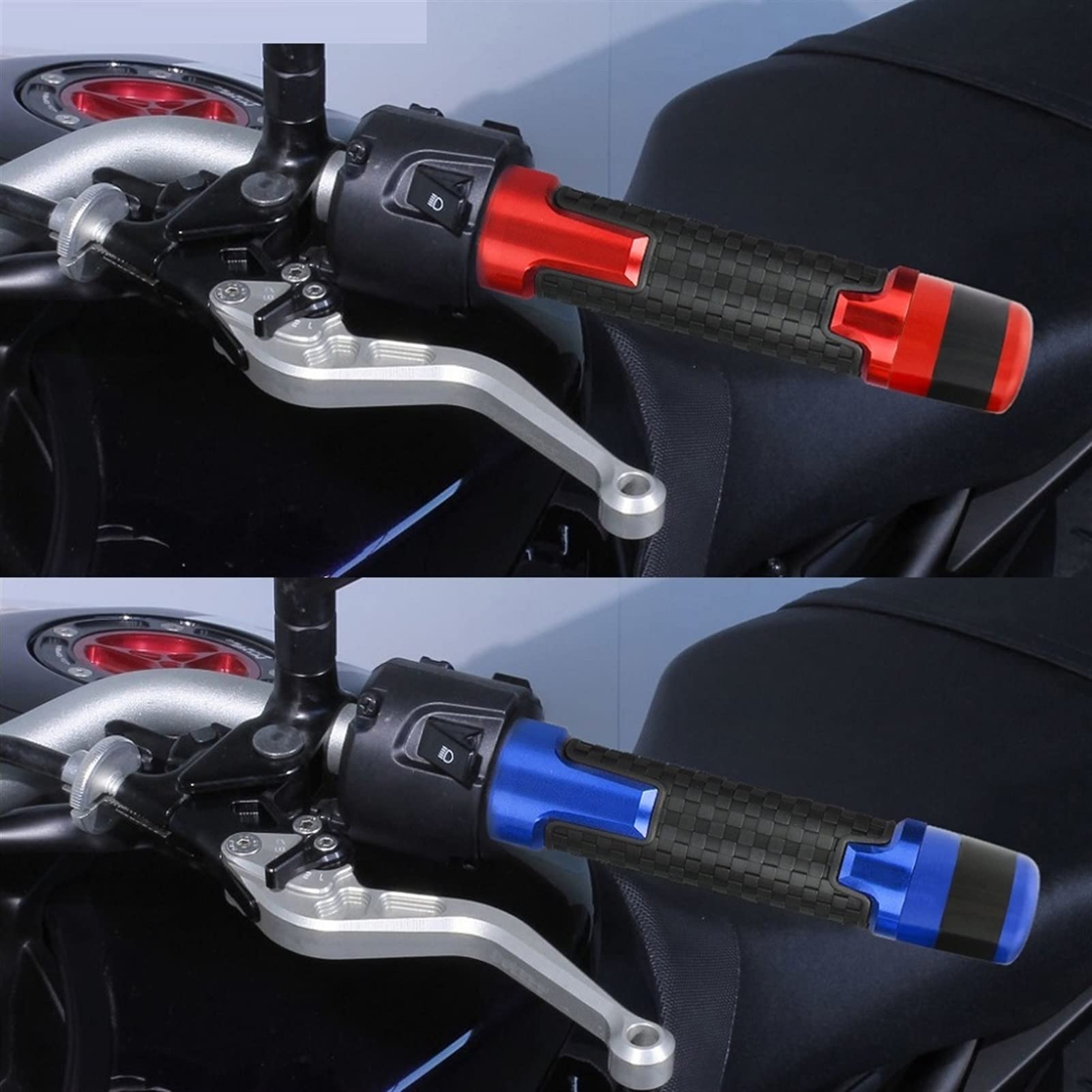 per Yamaha TMAX530 TMAX 530 T-Max 2006-2016 Moto Anti-Skid Manubrio Manopole in Gomma Manubrio estremità Tappo Spina 7/8 ''22mm con Logo (Colore : Oro)