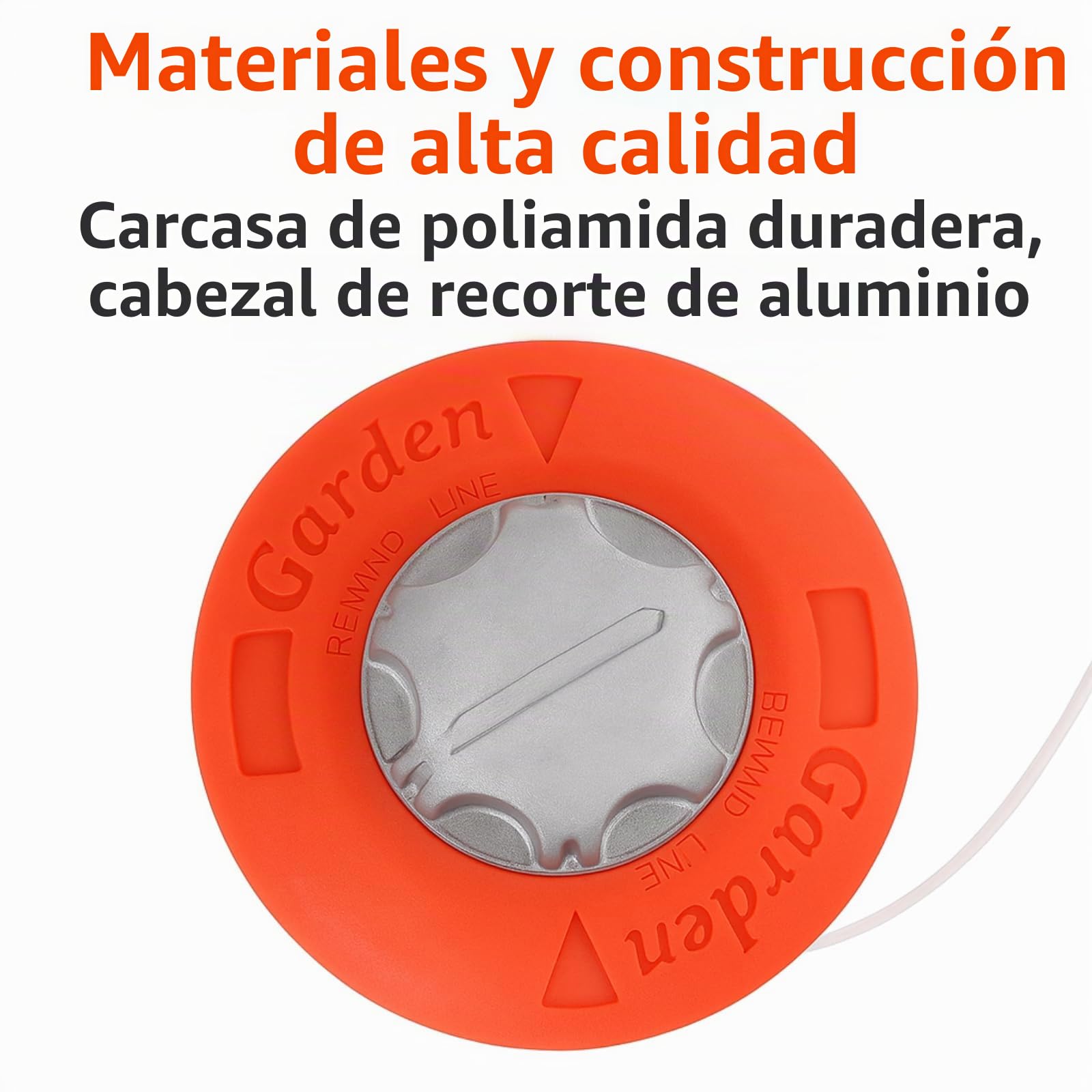 Poweka Cabezales Desbrozadora Universal M10 x 1.25 | cabezal de repuesto de aluminio, Recortaborde Eléctrico Desbrozadora Gasolina de Jardín