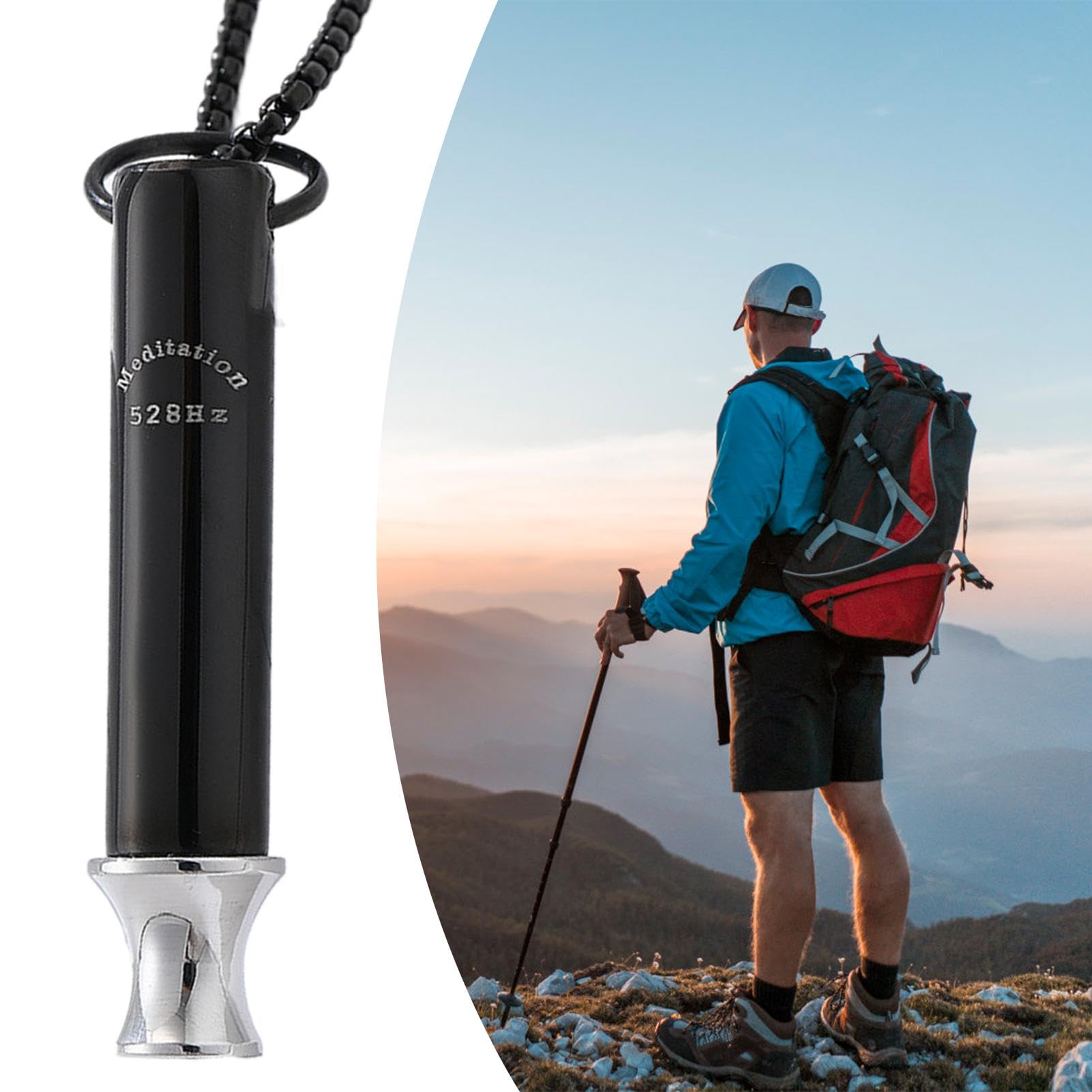 Hipat Rode noodfluitjes met lanyard, luid helder geluid, 2 stuks plastic fluitjes, ideaal voor badmeester, zelfverdediging en noodgevallen
