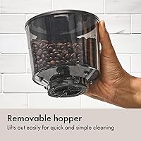 Vista 6 de OXO Brew Conical Burr Grinder - Matte Black, Stainless Steel Burrs, One-Touch Automatic Smart Grind
