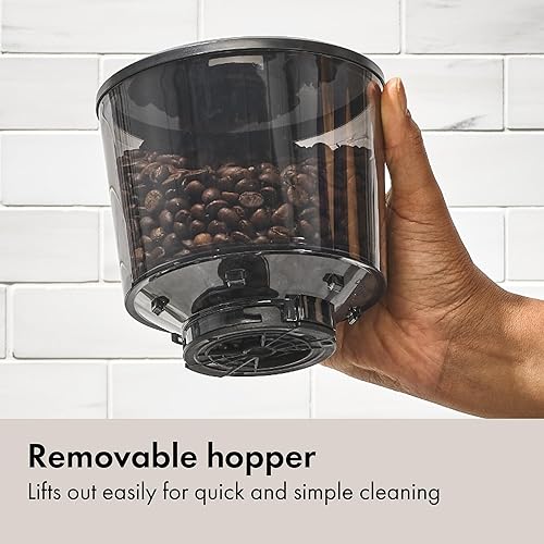 Miniatura 6 de OXO Brew Conical Burr Grinder - Matte Black, Stainless Steel Burrs, One-Touch Automatic Smart Grind