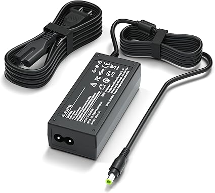 LJO-EEIH 12V 5A Power Cord For AOC Monitors - 60W Replacement AC Adapter For 16-27" Screens