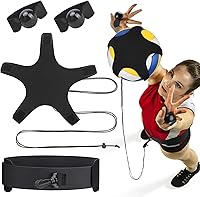 Vista 9 de TOBWOLF Volleyball Spike Trainer, Elastic Self-Training Volleyballs Resistance Band, Volleyball Equipment Training Aid Improves Serving, Jumping
