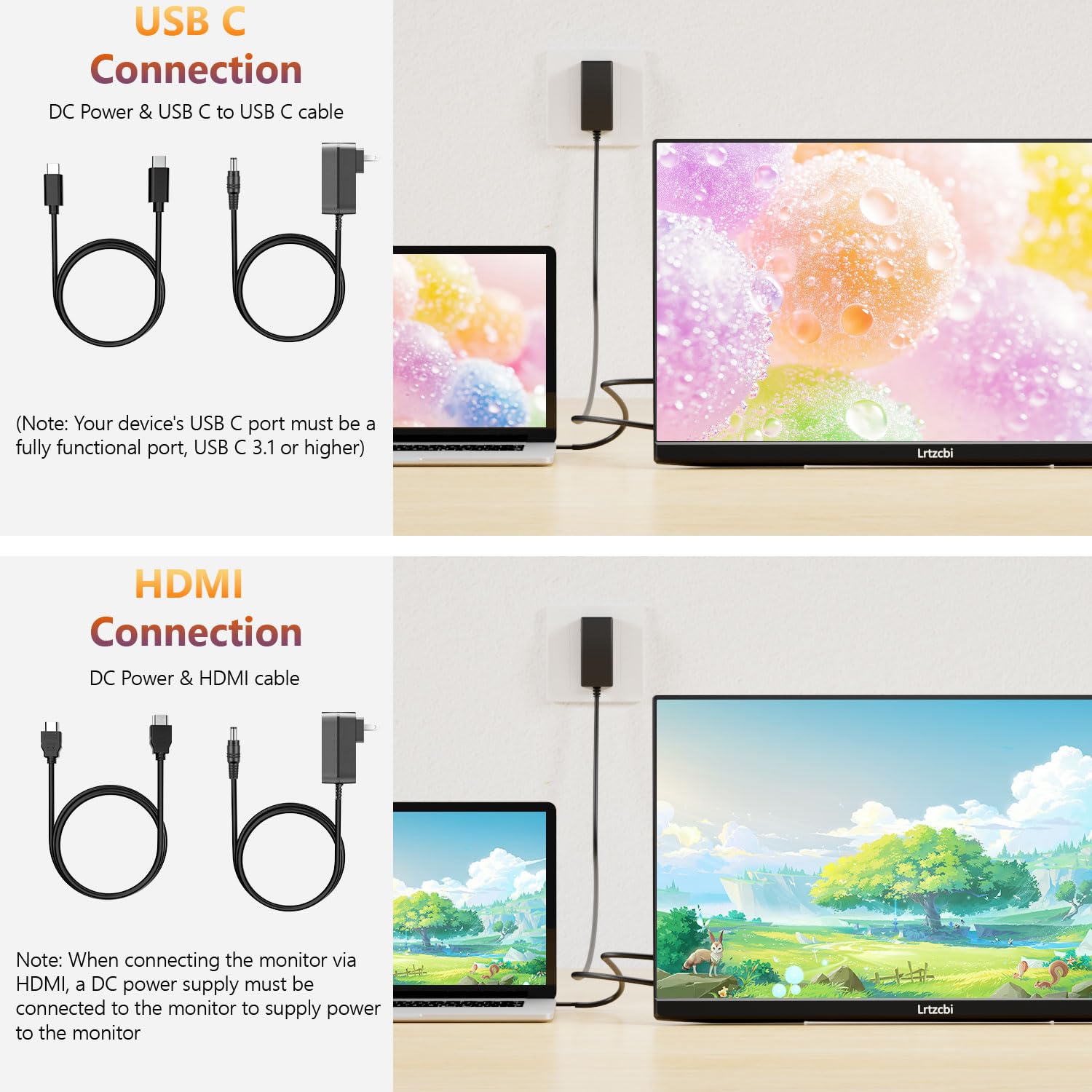 Amazon.co.jp: Lrtzcbi 23.8インチ 200Hz 大型ポータブルモニター FHD