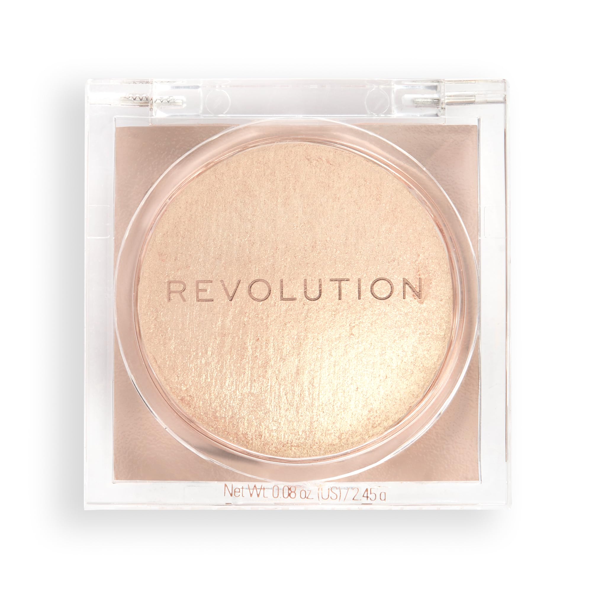 Revolution Beauty London Beam Bright Highlighter, All Over Face Glow, Powder To Liquid Formula, 5 Different Shades, Bronze Baddie