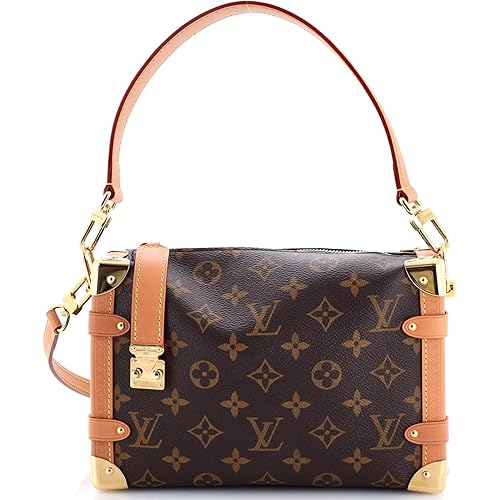 Louis Vuitton, Pre-Loved Side Trunk Handbag Monogram Canvas MM, Brown