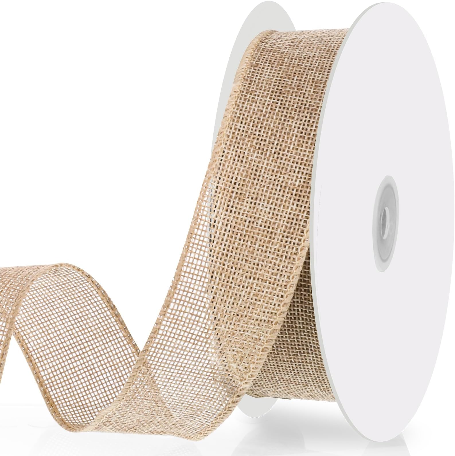 Amazon.com: Burlap Ribbon 3 Inch Wide - Burlap Roll Fabric Ribbon, 10 ...