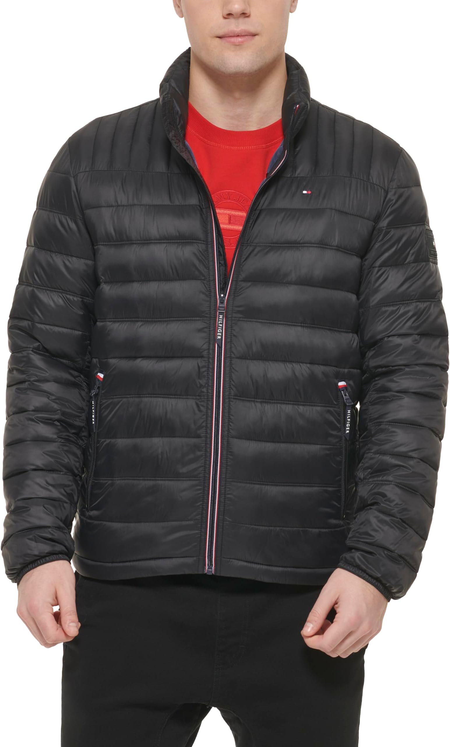 Tommy Hilfiger Mens Ultra Loft Packable Puffer Jacket Down Alternative Coat