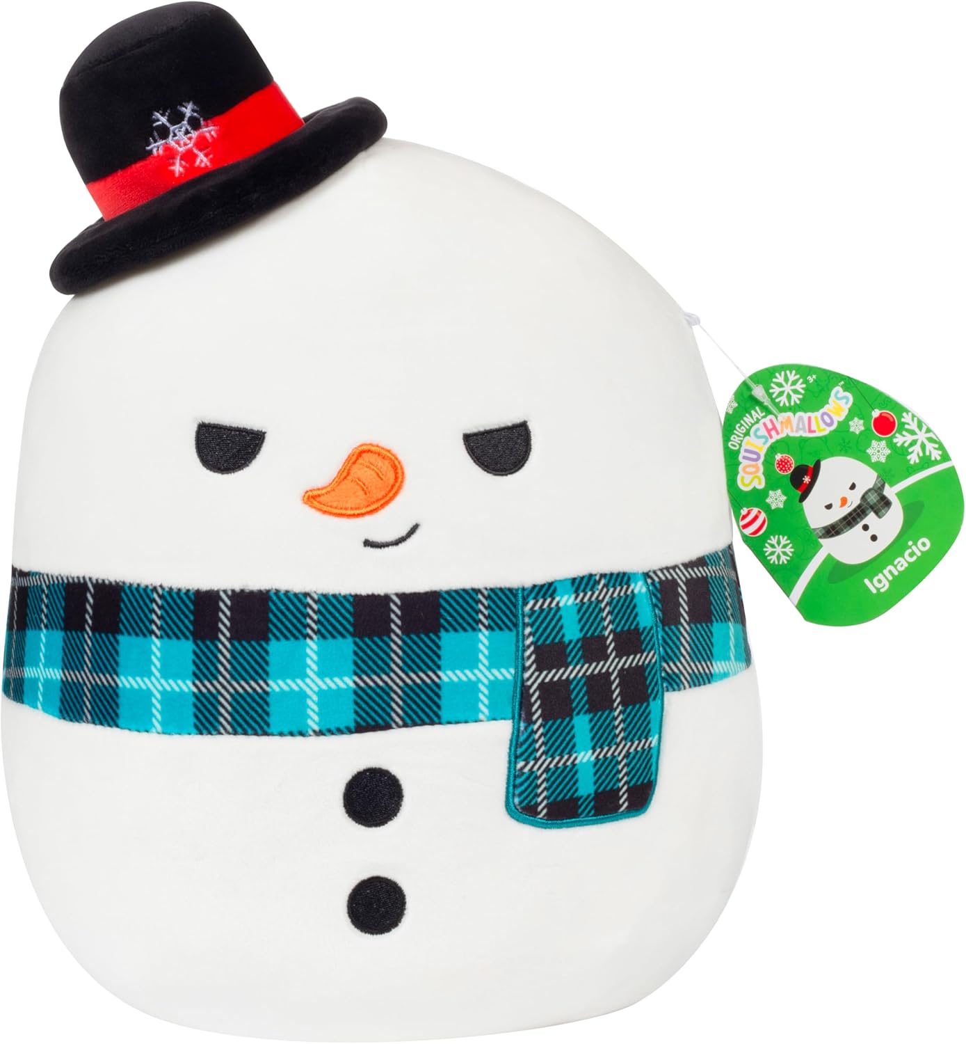 Squishmallows Original 10-Inch Ignacio The Snowman - Official Jazwares Plush - Collectible Soft & Squishy Stuffed Animal Toy - 2026 Limited Edition - Gift for Kids, Girls & Boys