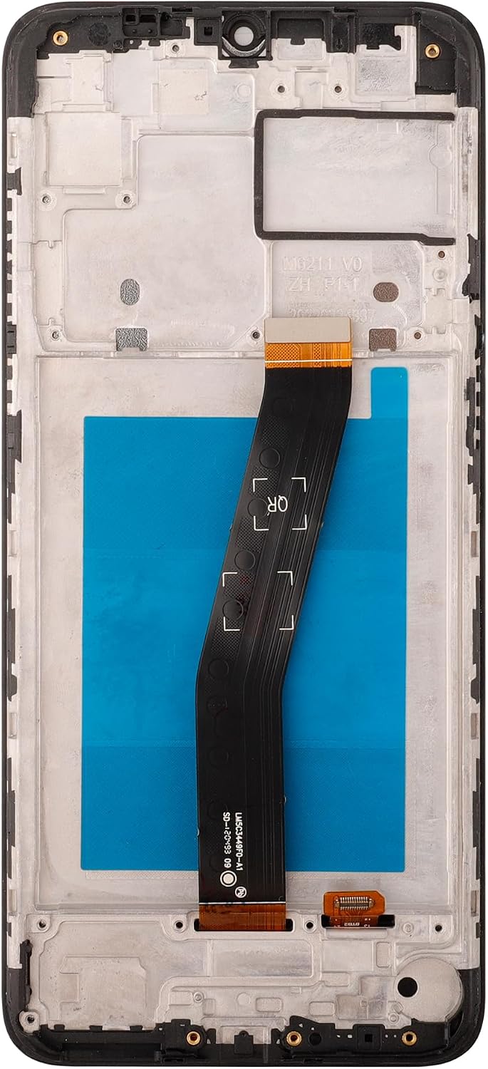 [with Frame][New] Duotipa LCD Display Touch Screen Digitizer Assembly Replacement for TCL 20Y TCL 20E 6125F 6125D 6156D 6156H 6.52" with Technical Repair Tools Kit-Black.