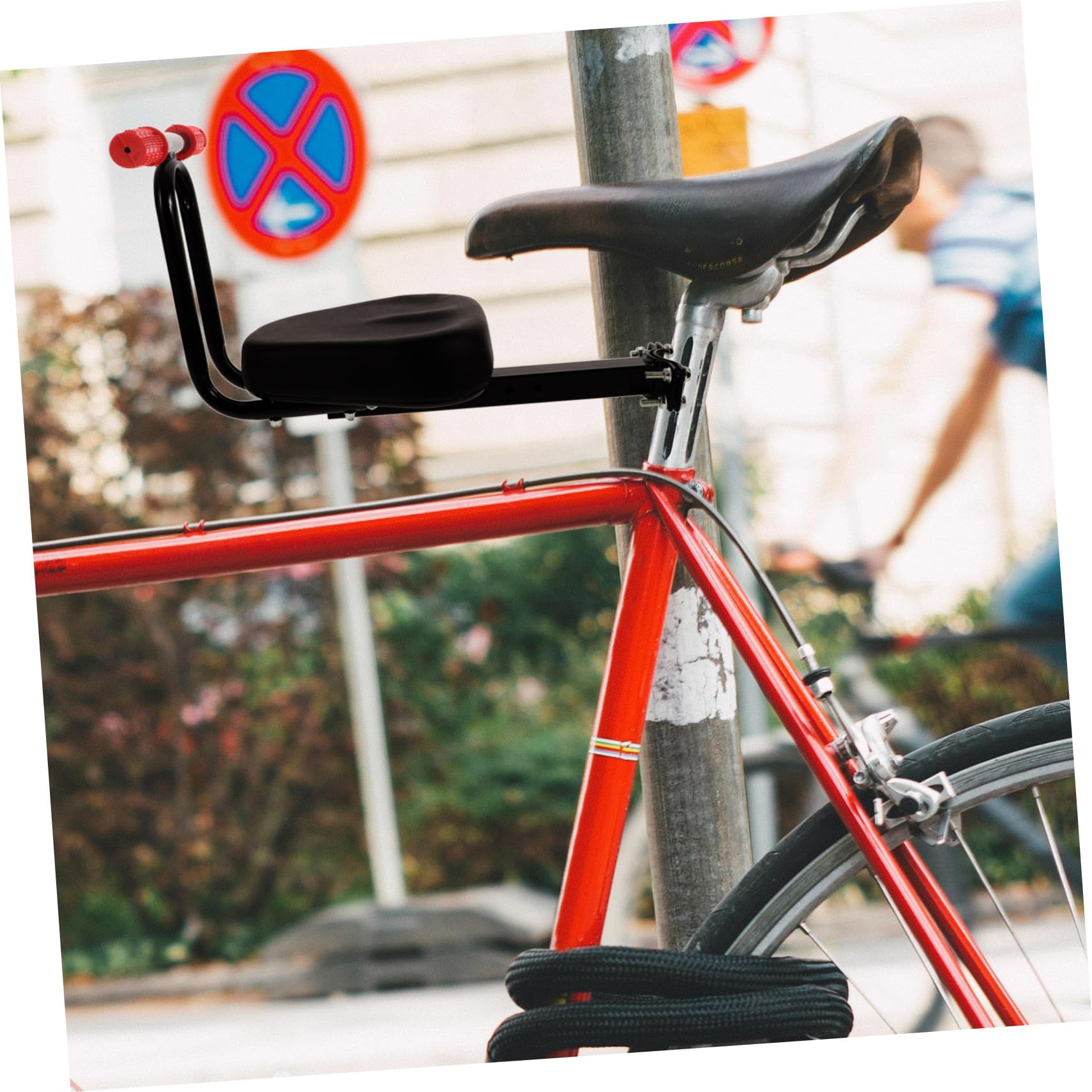UPKOCH Asiento Infantil para Bicicleta de Montaña, Negro Reposabrazos