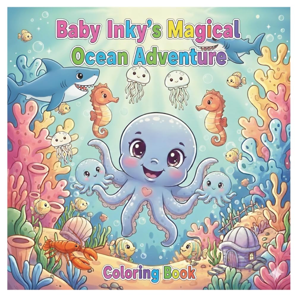 Baby Inky's Magical Ocean Adventure: Coloring Book