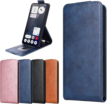 Leather Wallet Case for iQOO Z10R/V60 Lite, Cover for iQOO Z10R/V60 Lite with Horizontal Kickstand and Card Holder-Blue