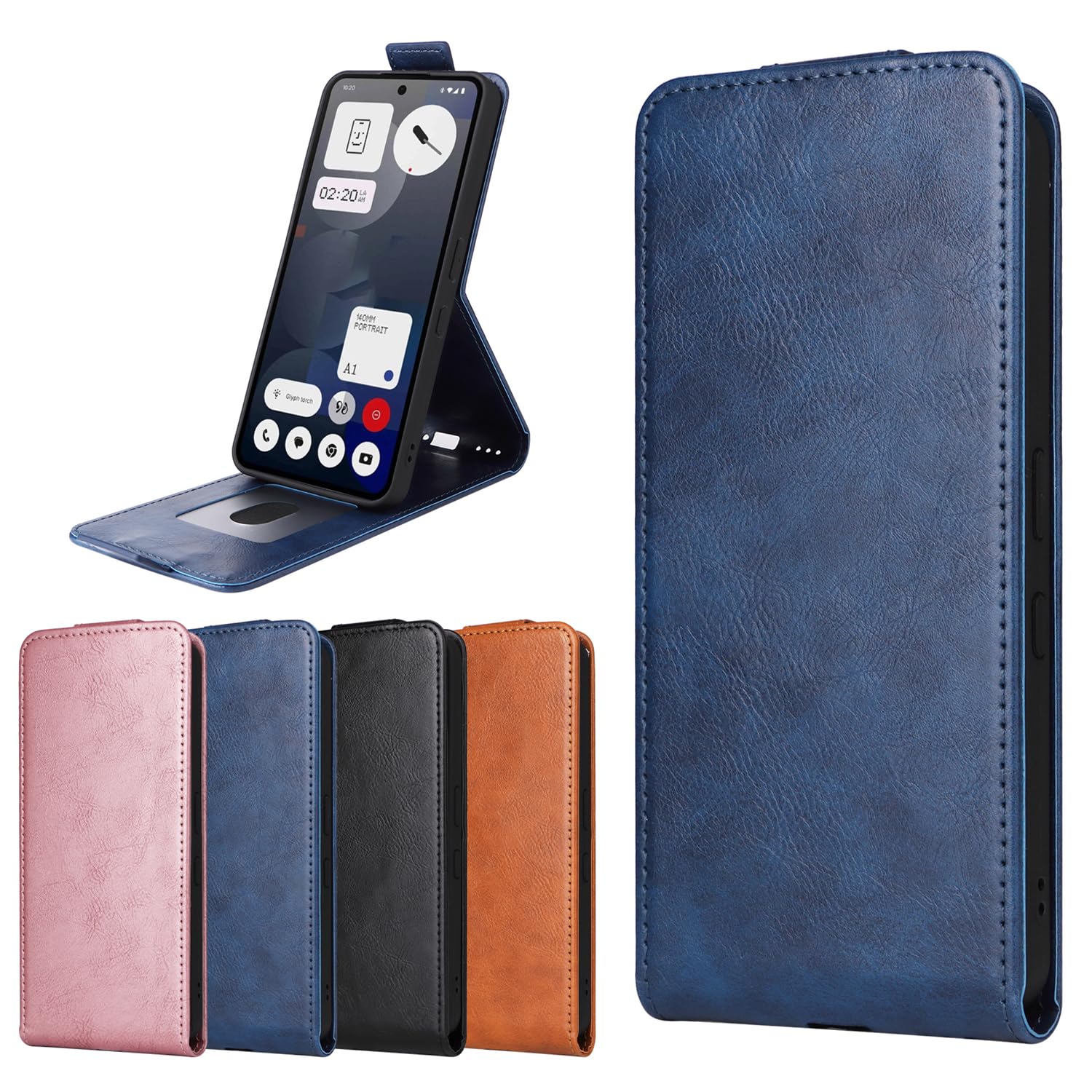 Für Samsung Galaxy Z Fold 5 Hülle mit S Pen-Halter, [Mit Dis