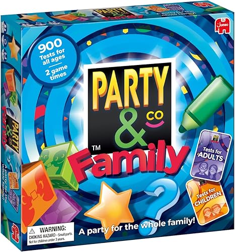 Jumbo Party & Co. Juego de mesa familiar - Divertido juego multidesafío para más de 8 años, entretenimiento familiar multijugador.