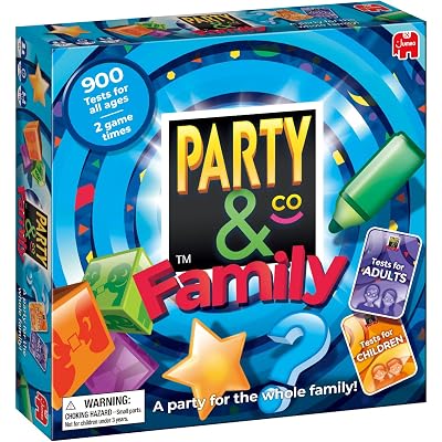 Jumbo Party & Co. Family Board Game - Fun Multi-Challenge Game for 8+ Years, Multiplayer Family Entertainment.