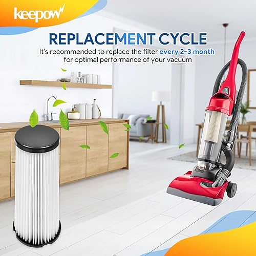 Miniatura 6 de KEEPOW F1 - Filtro HEPA para aspiradora vertical Dirt Devil, modelos FeatherliteBreezeSwivel GlideVisionJaguarExtra Light, repuesto 2JC0280000,