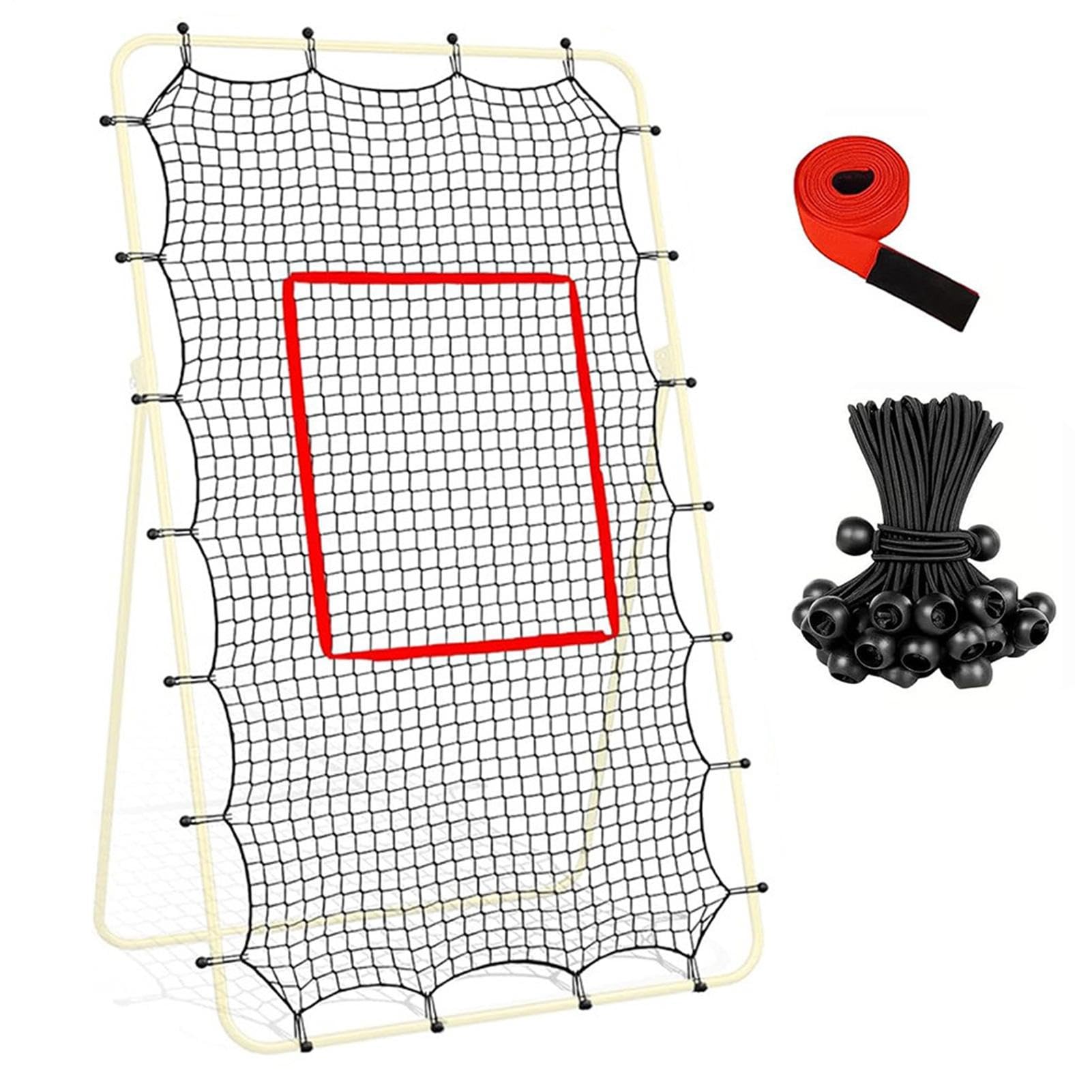 Rete da Pallavolo con Rimbalzo,Attrezzatura da Allenamento Resistente 2,1x1,2 m | Rete Allenamento Rimbalzo Pallavolo - per Piscina Campo Spiaggia Casa Palestra Scuola Ragazzi Adulti Allenatori