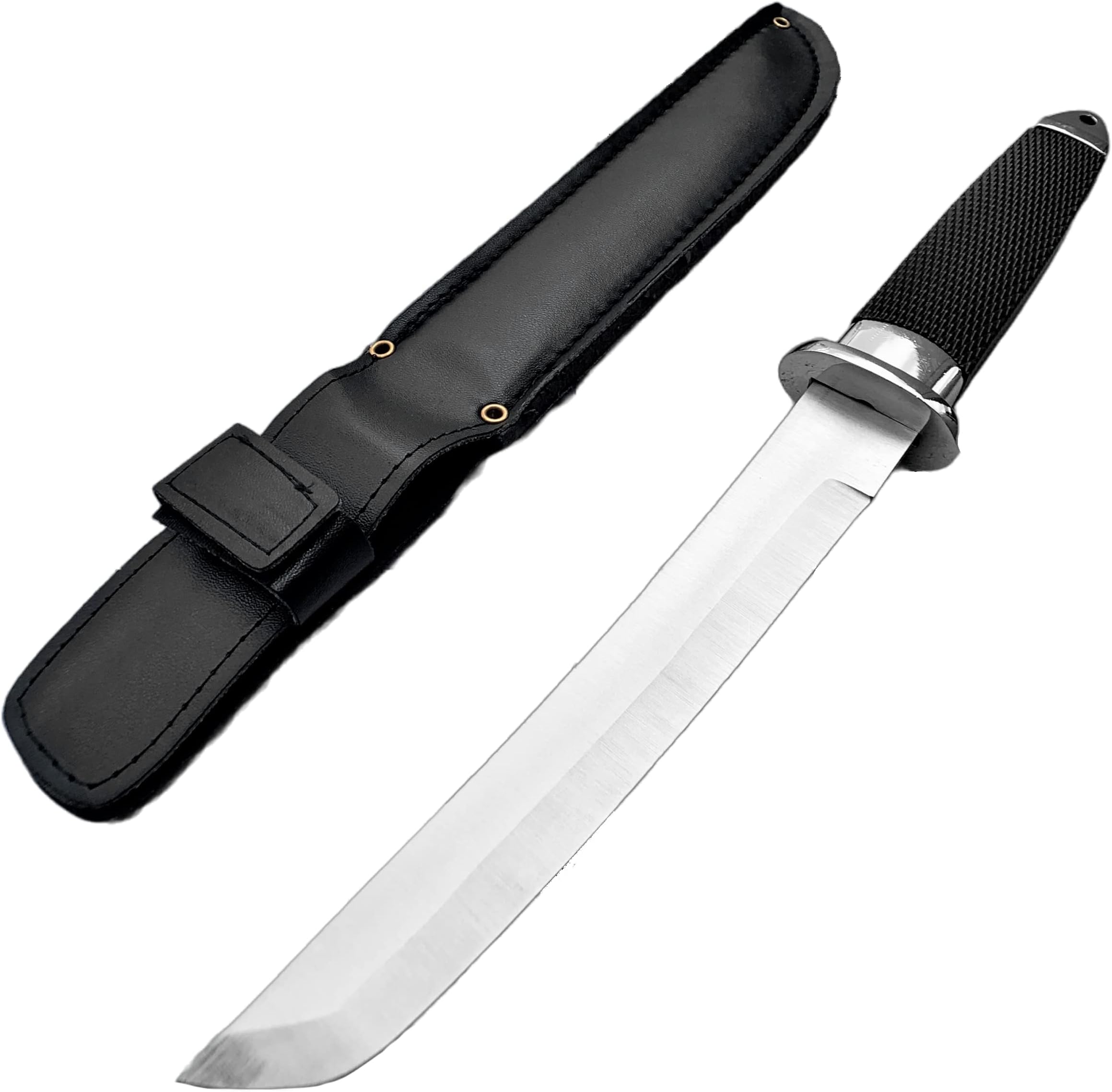 Tactical Knife, 12.5in Full Tang 3cr13 Stainless Steel Blade, Modern Samurai Tanto Knife for Camping, Hiking, Fishing, Hunting
