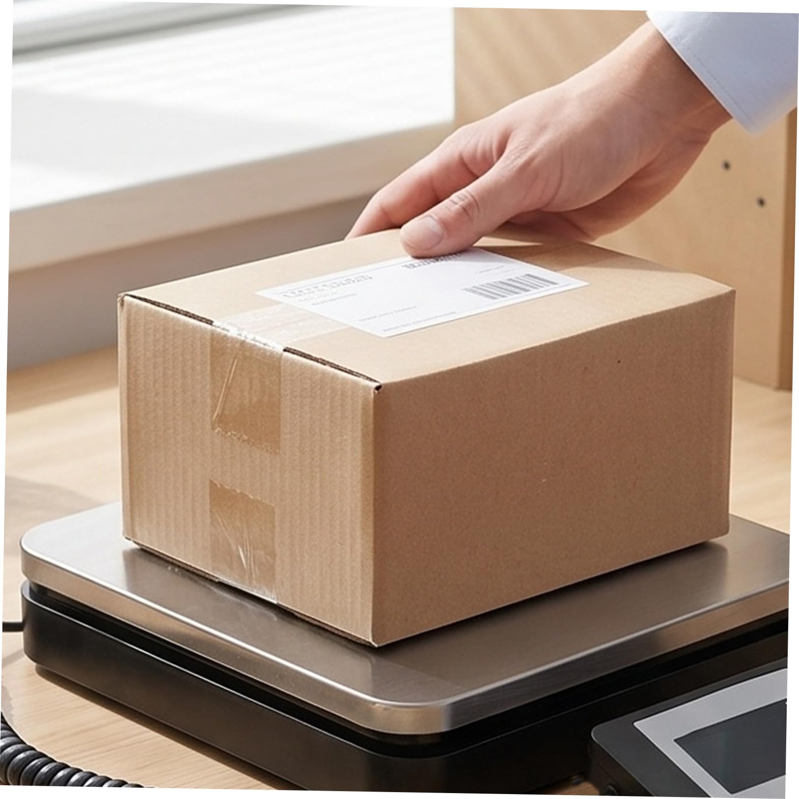 Báscula Electrónica Portátil de Envío, 50kg, Acero Inoxidable