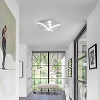 DAXGD Modern LED Mennyezeti Lámpa 20W Ívelt Dizájn Hálószoba Nappali Konyha 3