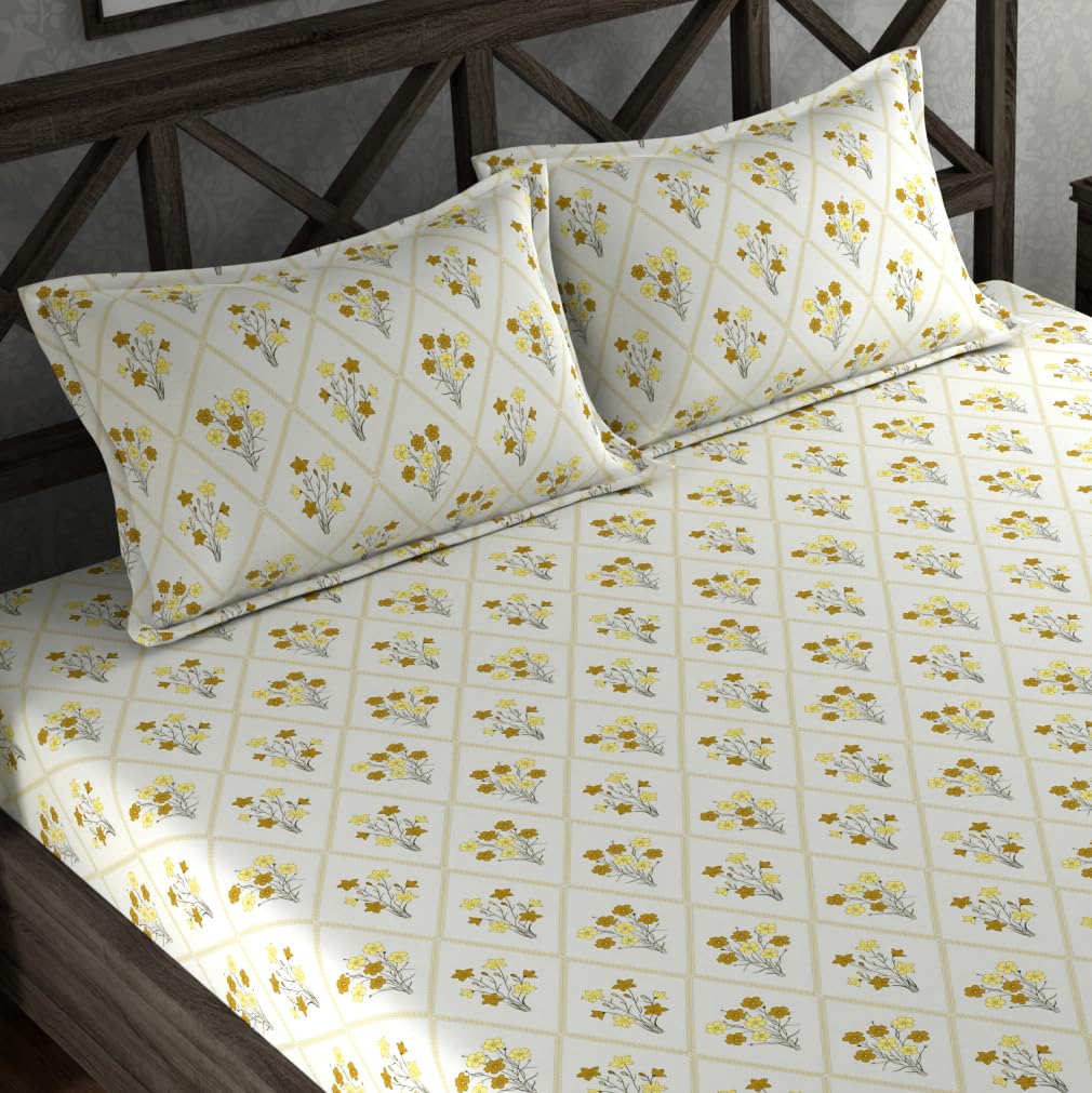 Buy Subtlespreads Premium Cotton Feel Summer Cool Elastic Fitted