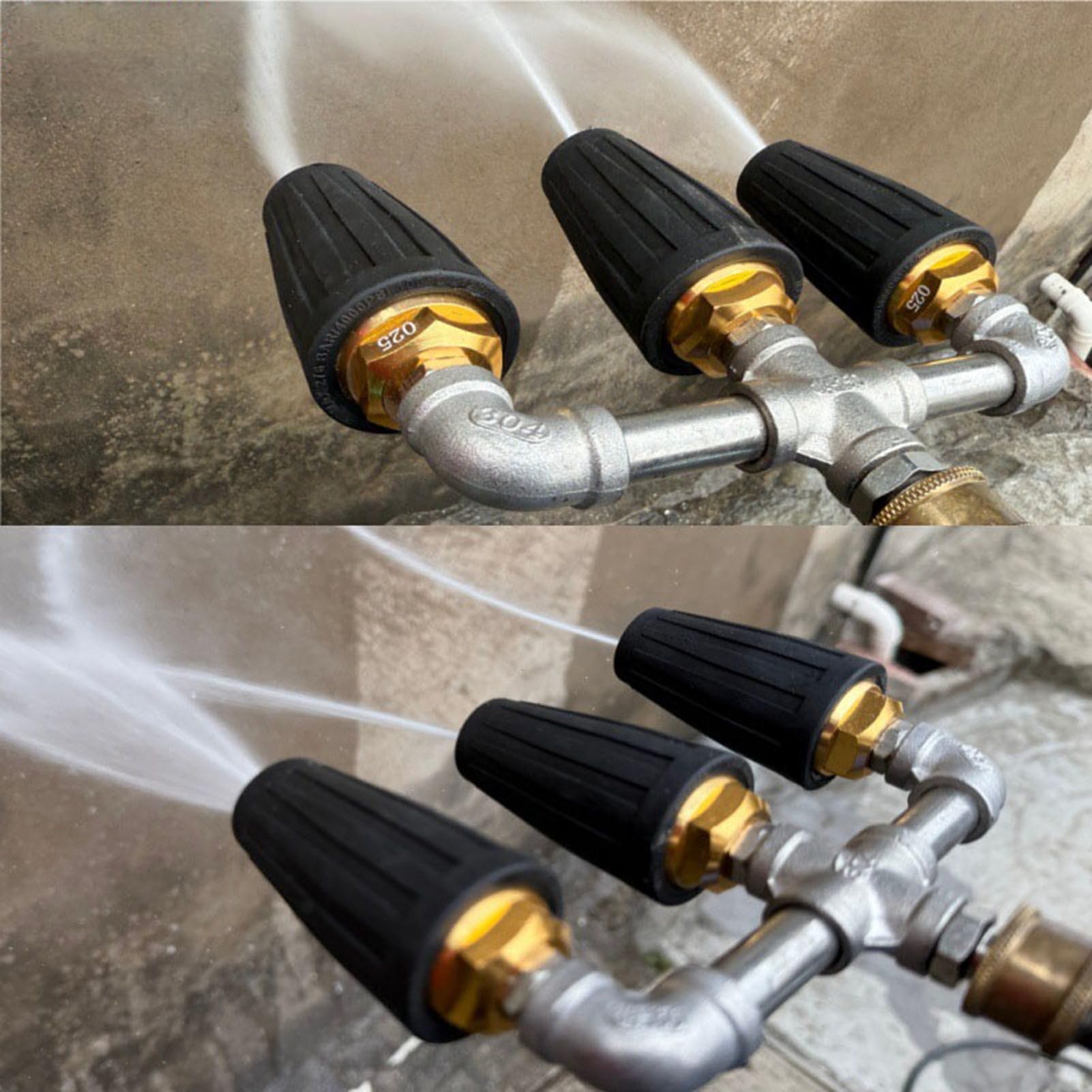 Boquilla de Triple 4000PSI Rotación de 360 Grados, para Limpieza
