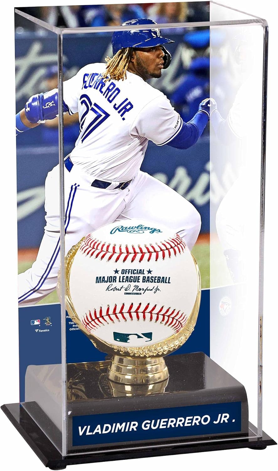 Vladimir Guerrero Jr. Toronto Jays Gold Glove Display Case with Image - Baseball Free Standing Display Cases ''Case Only''