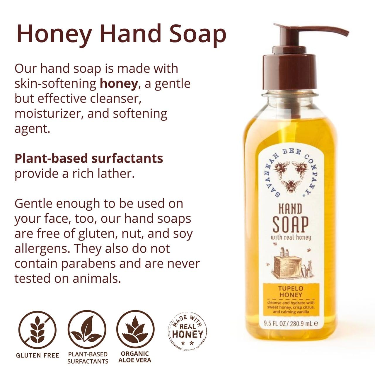 Savannah Bee Company Liquid Hand Soap - Natural Hand Soap with Essential Oils - Image 3