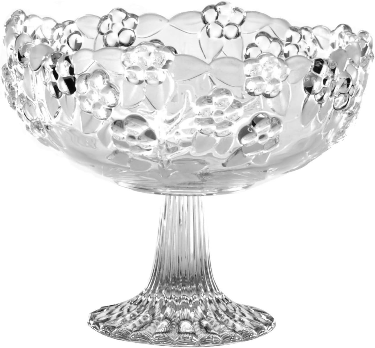 Walther Glass Carmen Satin Footed Bowl, 8.75-Inch
