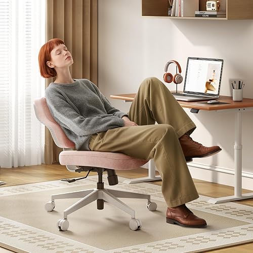 Miniatura 5 de Newtral Freedom-X - Silla cruzada con ruedas, silla de oficina con patas cruzadas multiposición con bandeja para portátil, silla ergonómica