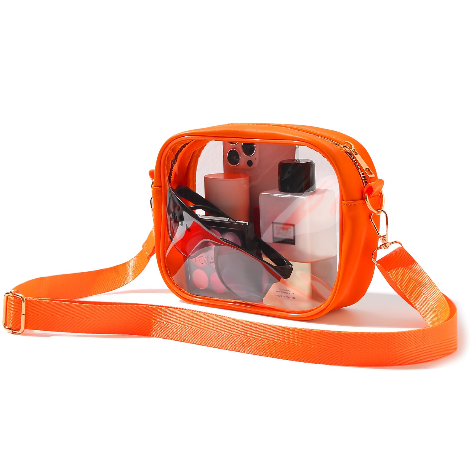 TOBVZOOClear Bag Stadium Approved, Crossbody Transparent Bag for Concerts Sports Events, Purses for Men & Women