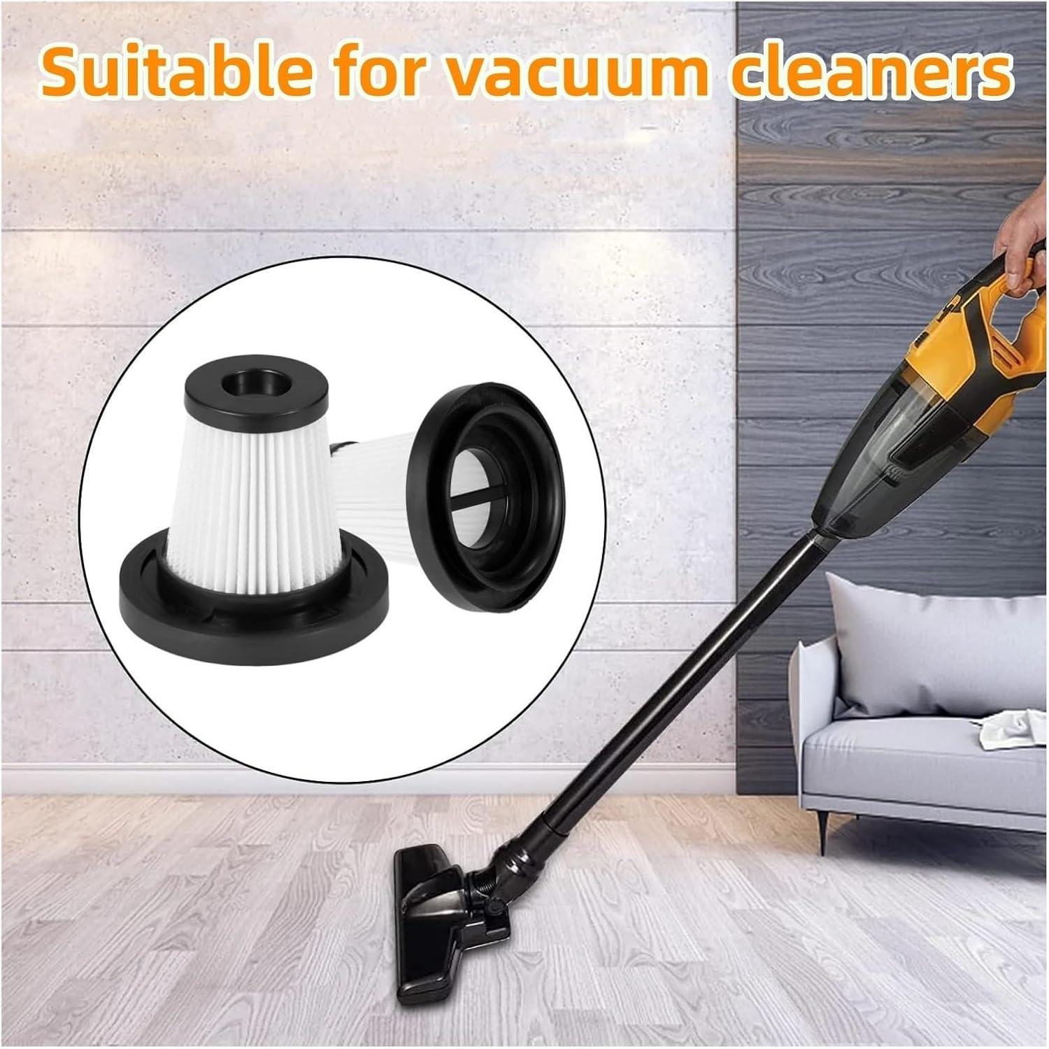 1/2pcs Vacuum Cleaner Filter For Electric Vacuum Cleaner Air Filter Net Element for Home Pet Hair Cleaner Accessories(SET2)