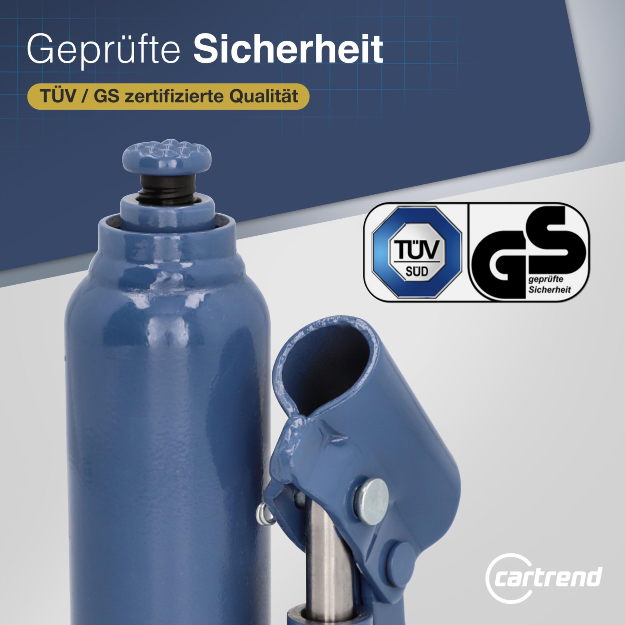 Cartrend Hydrauliczny podnośnik do butelek 10005 2 T, szary