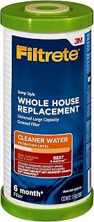 Filtrete Large Capacity Whole House Grooved Replacement Water Filter 4WH-HDGR-F01, 1-Pack, for use with 3WH-HD-S01 System