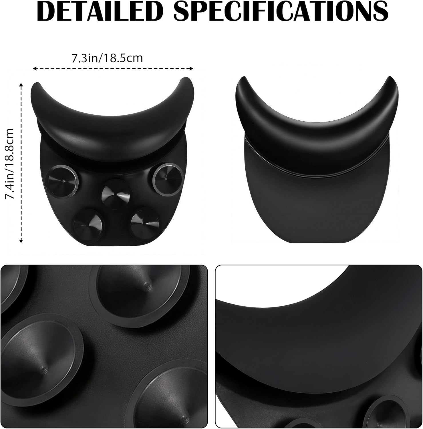 Salon Neck Rest Cushion for Barbershop, Non-Slip Soft Silicon Shampoo Bowl Neck Rest with Suction Cup, Hair Washing Sink Neck Support Portable Hair Salon Shampoo Sink Gel Neck Pad
