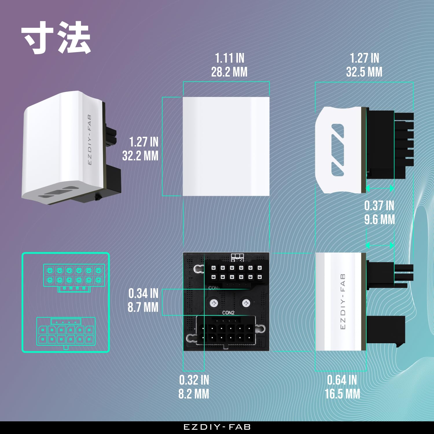 Amazon.co.jp: EZDIY-FAB 12VHPWR 12+4ピン 180度角度コネクタ