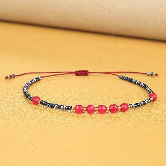 Bracciali Regolabili KELITCH – Perline Colorate E Conchiglie Dorate – Gioielli Etnici Per Donna
